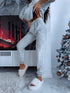 The warm HOME set "BRAID PATTERNS" - GRAY
